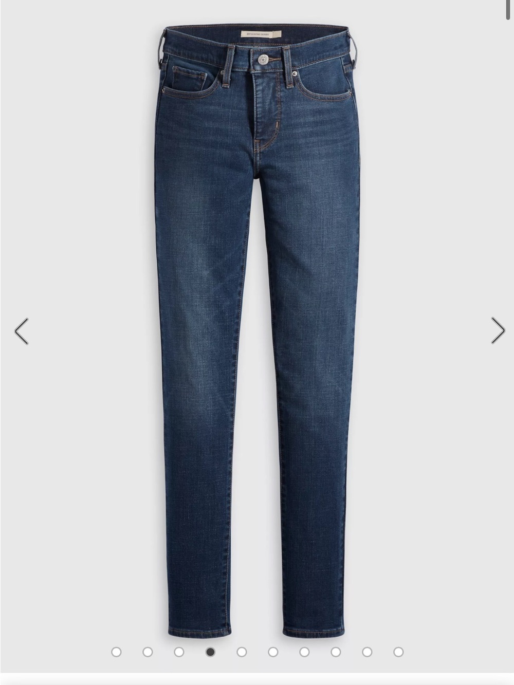 Dark Blue Slimming Skinny Jeans - Women - Picture 4 of 7